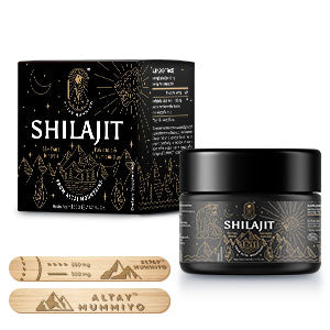 Shilajit Resin with Fulvic Acid & Trace Minerals, Original Siberian Pure Shilajit with 85+ Humic Acid Supplement Gel, Support Metabolism & Immune System